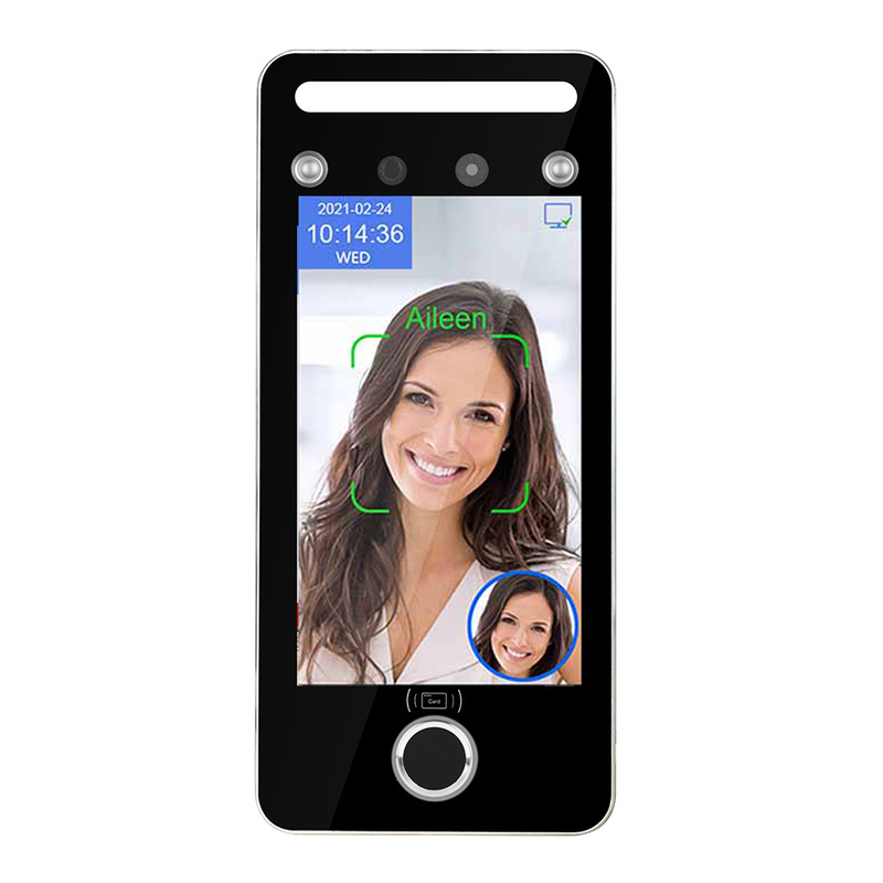 Touch Screen Face Recognition อุปกรณ์ลายนิ้วมือ 4.3 นิ้วสำหรับการเข้าถึงบริษัท