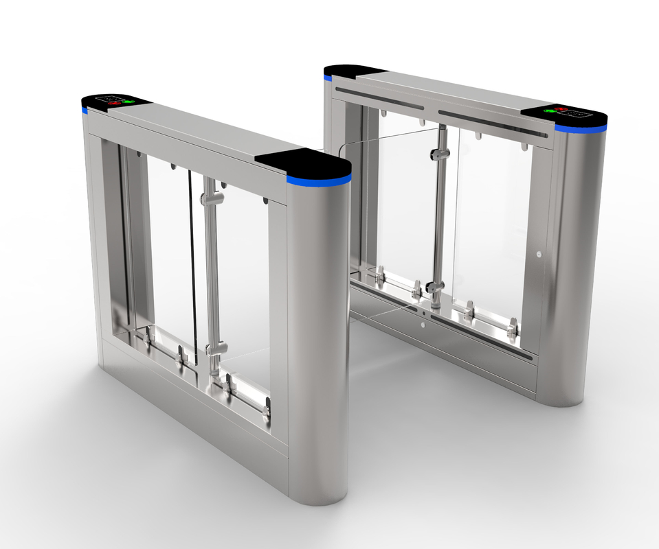IC ID การจดจำใบหน้า ประตูหมุน speedgate ทางเข้า 35W 900mm