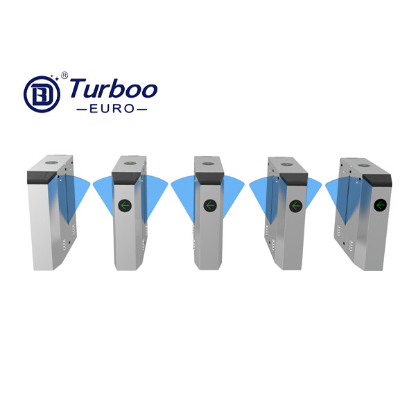 ประตูหมุนควบคุมการเข้าออก 220v 50HZ 304 เหล็กกล้าไร้สนิมสำหรับอพาร์ทเม้นท์